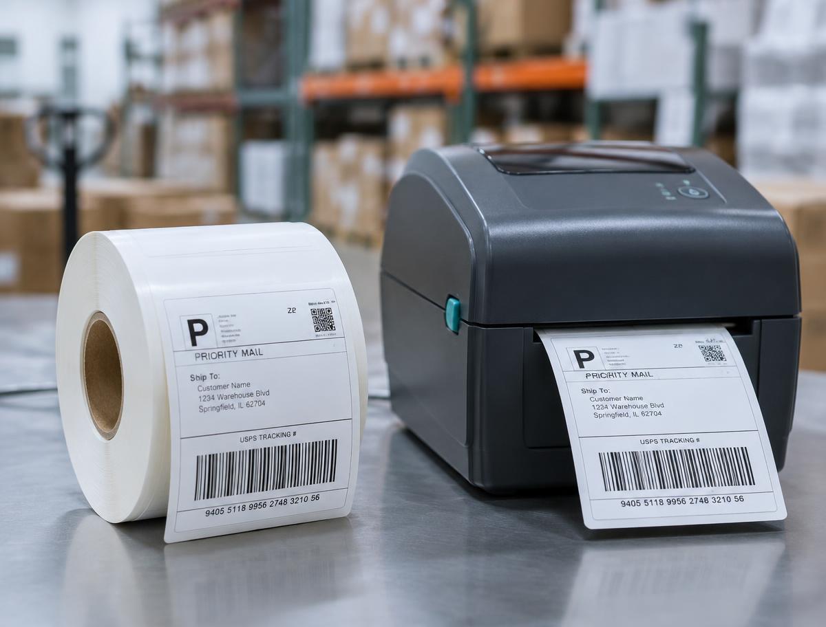 Illustrative image of thermal labels